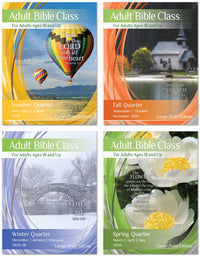 ADULT BIBLE CLASS LARGE-PRINT EDITION 1-YEAR SUBSCRIPTION STARTING SUMMER QUARTER 2025