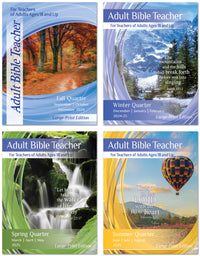 ADULT BIBLE TEACHER LARGE-PRINT EDITION 1-YEAR SUBSCRIPTION STARTING FALL QUARTER 2024