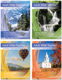 ADULT BIBLE TEACHER LARGE-PRINT EDITION 1-YEAR SUBSCRIPTION STARTING WINTER QUARTER 2024-25